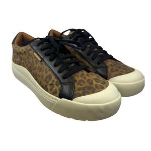 Dr. Scholl's Leopard Print Platform Sneakers Women's Casual Shoes Size 9